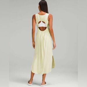 Lululemon Pima Cotton Open Back Midi Dress
